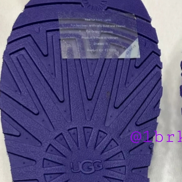 NWT VIOLET PURPLE UGG SLINGBACK SLIDES SHERPSKIN DARK PURPLE SLIP ONS - Picture 6 of 15